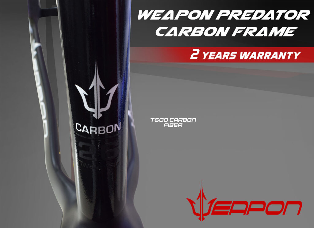 weapon predator carbon frame