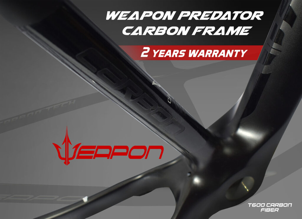 weapon predator carbon frame